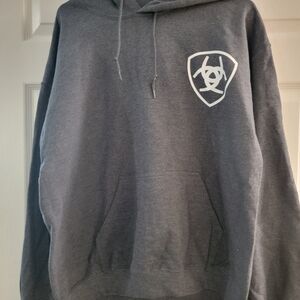 Mens  Ariat Size Large Grey Hoodie.